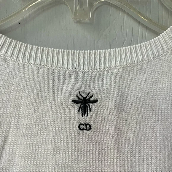 Christian Dior Silk/Cotton Striped Vest (US 8) - Picture 7 of 13